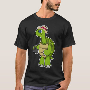 Turtle als Fotograf mit Kamera T-Shirt