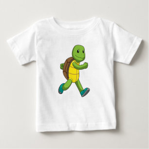 Turtle als Runner beim Laufen Baby T-shirt