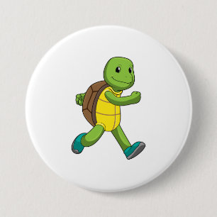Turtle als Runner beim Laufen Button