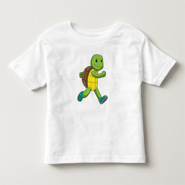 Turtle als Runner beim Laufen Kleinkind T-shirt (Vorderseite)