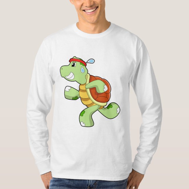 Turtle als Runner T-Shirt (Vorderseite)