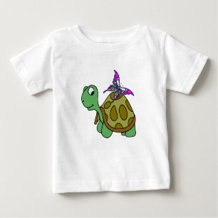 Turtle and Butterfly Baby T-shirt