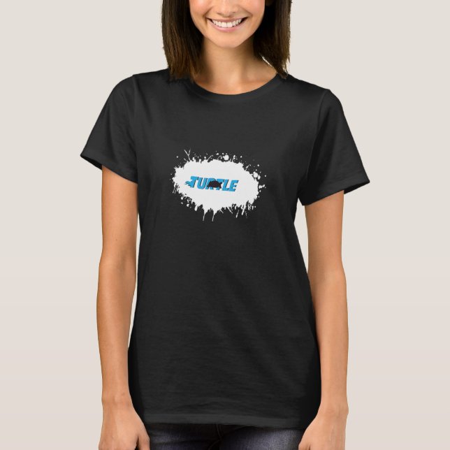 Turtle Animal Fun Splash T-Shirt (Vorderseite)