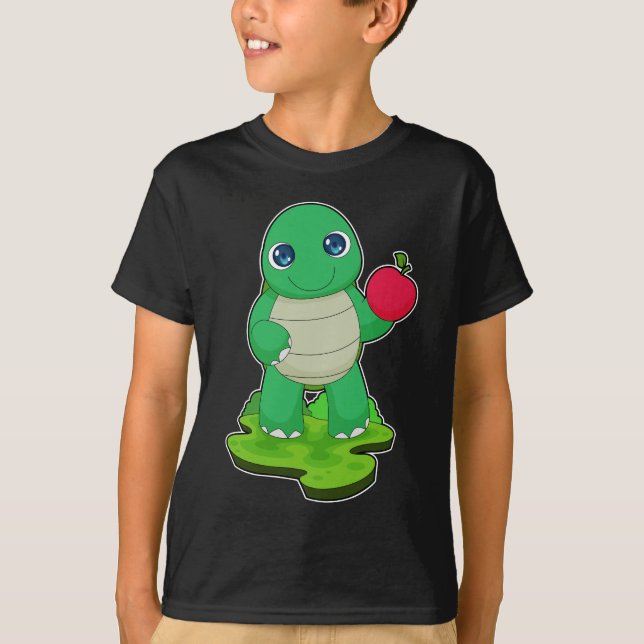 Turtle Apple Fruit T-Shirt (Vorderseite)