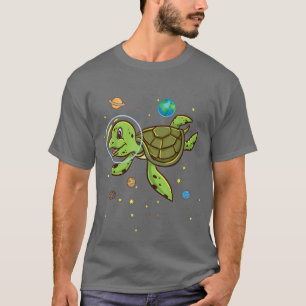 Turtle Astronaut Turtle Lover für Schildkröte T-Shirt