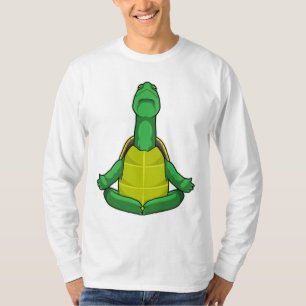Turtle at Yoga Meditation T-Shirt