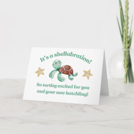 Turtle Baby Showcard Karte
