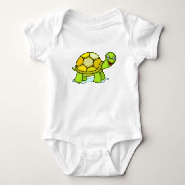 Turtle Baby Strampler (Vorderseite)