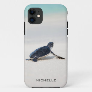 Turtle Beach Journey Personalisierter Name Natur Case-Mate iPhone Hülle