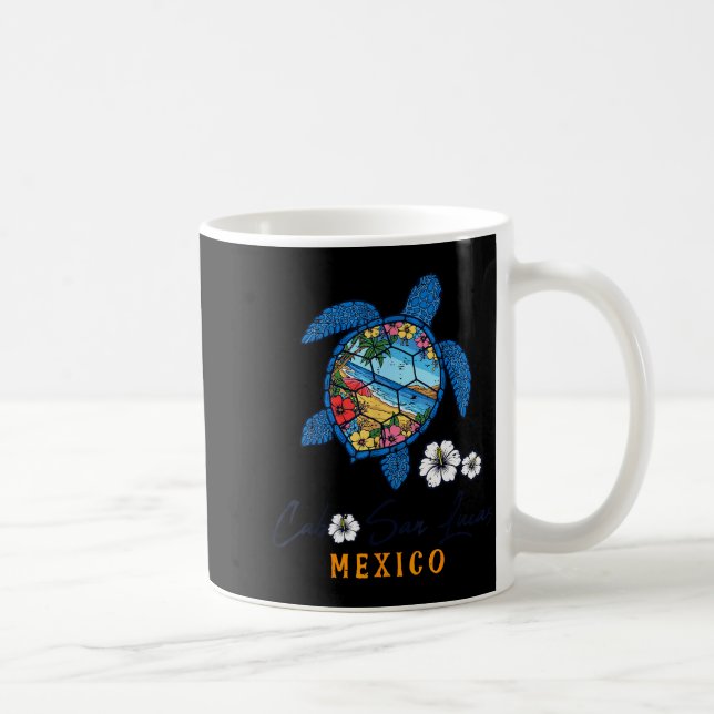 Turtle Cabo San Lucas Mexico Vacation Summer Men W Kaffeetasse (Rechts)