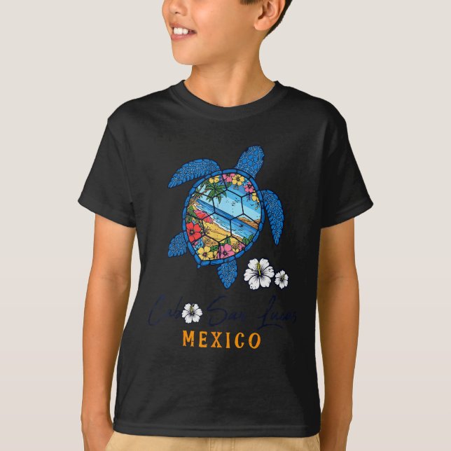 Turtle Cabo San Lucas Mexico Vacation Summer Men W T-Shirt (Vorderseite)