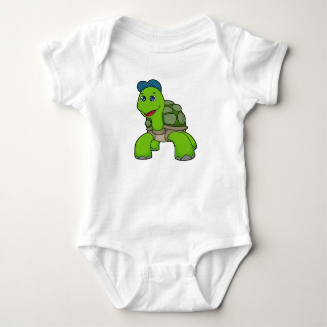 Turtle Cap Baby Strampler (Vorderseite)