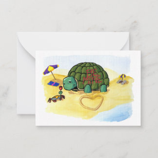 Turtle Casanova Mini-Cards Mitteilungskarte