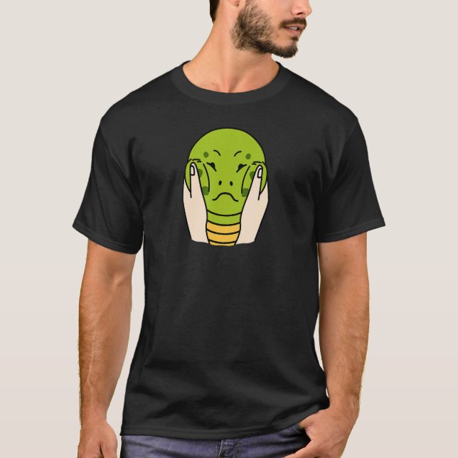 Turtle Chubby Cheeks Funny Pet T-Shirt (Vorderseite)