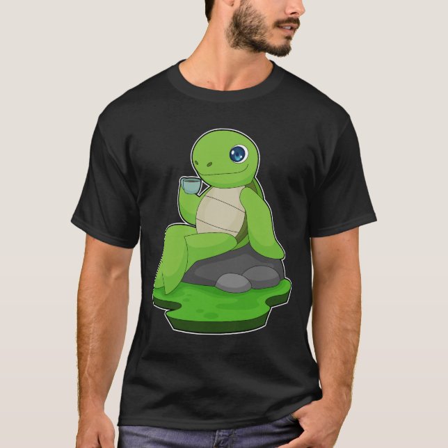 Turtle Coffee Cup T-Shirt (Vorderseite)
