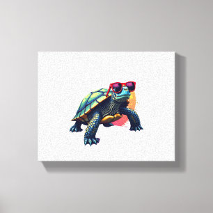 Turtle Colorful Turtle Outfit Mens Turtle Lover Tu Leinwanddruck
