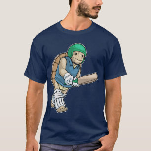 Turtle Cricket Cricket-Schläger Sport T-Shirt