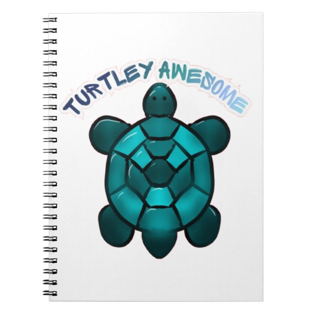  Turtle Cute Pun Funny Animal Gift Notizblock (Vorderseite)