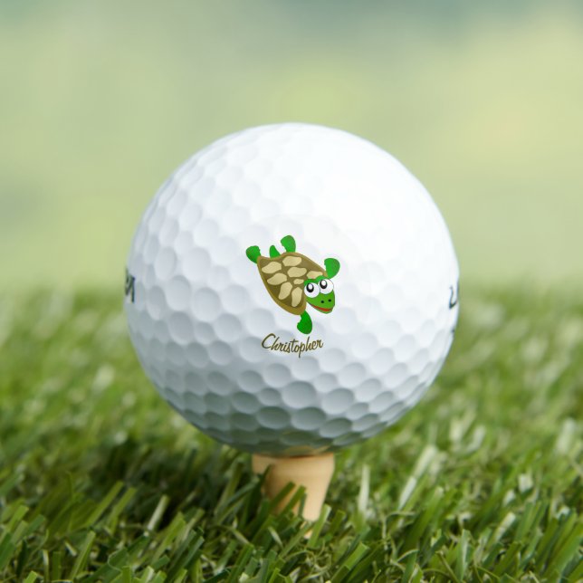 Turtle-Design personalisiert Golfball (Insitu T-Shirt)