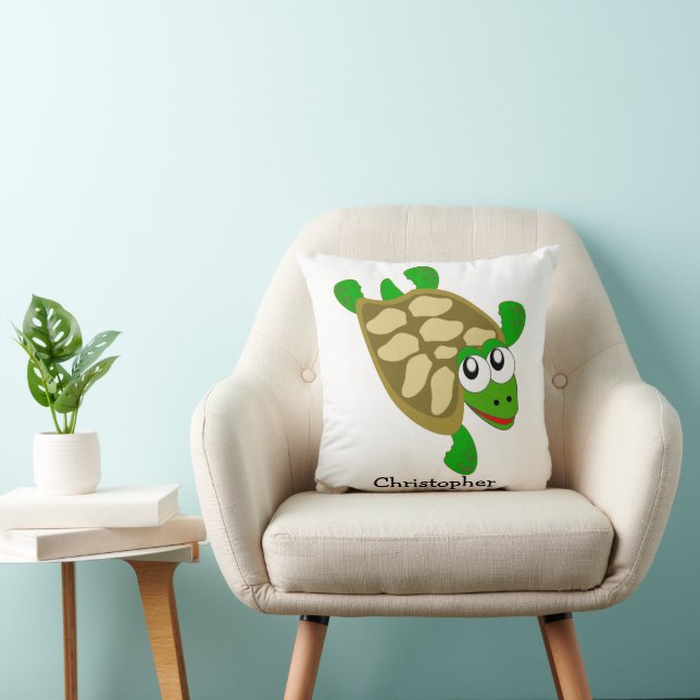Turtle Design Personalisiert Kissen (Stuhl )