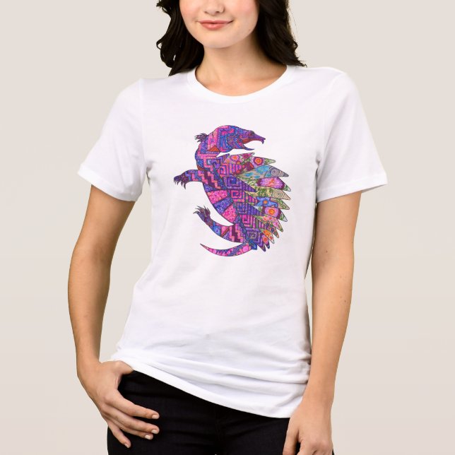 Turtle design (Womens) Tri-Blend Shirt (Vorderseite)