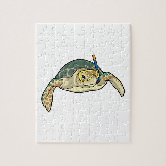 Turtle Diver Snorkel Puzzle (Vertikal)