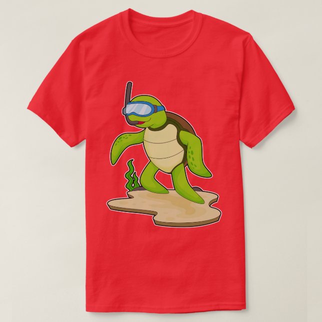 Turtle Diver Snorkel T-Shirt (Design vorne)