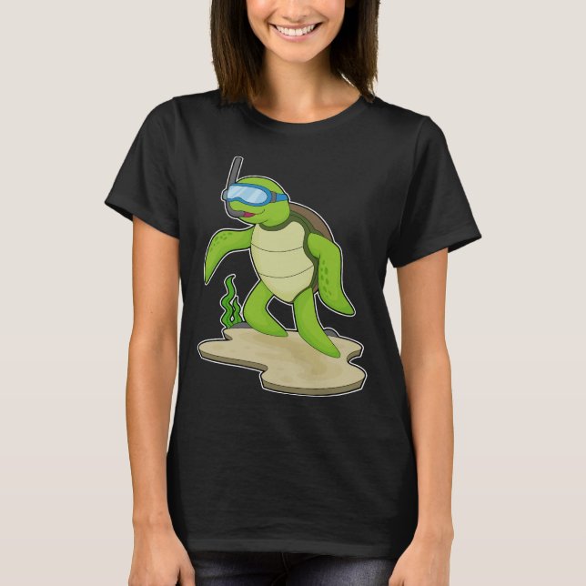 Turtle Diver Snorkel T-Shirt (Vorderseite)
