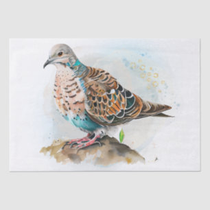 Turtle Dove Watercolor Seidenpapier
