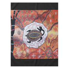 Turtle Dreaming Aborigine-Kunst Tischdecke