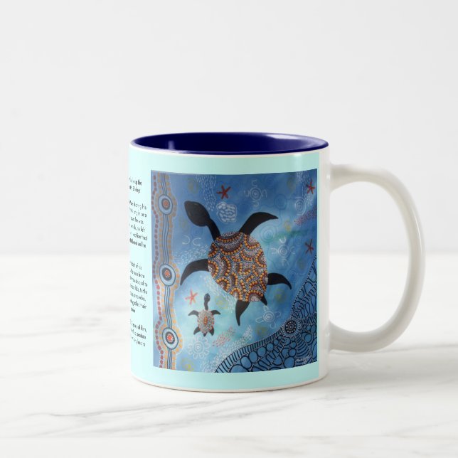 Turtle Dreaming Tasse mit Dreamtime Story (Rechts)