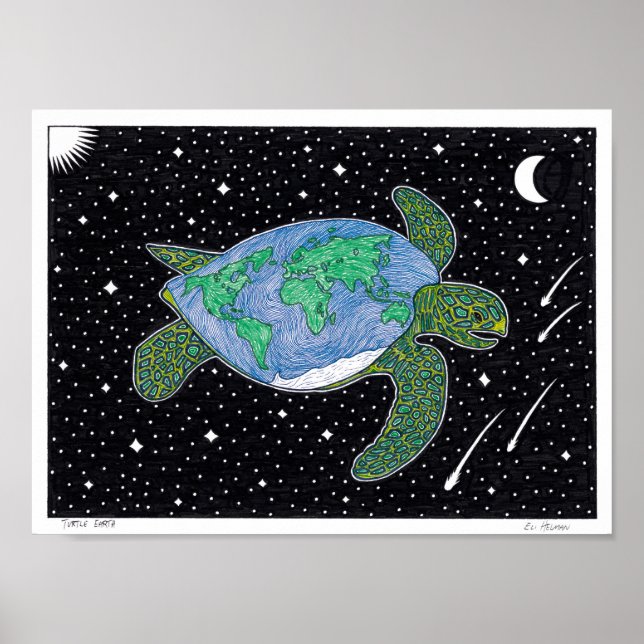 Turtle Earth Poster (Vorne)