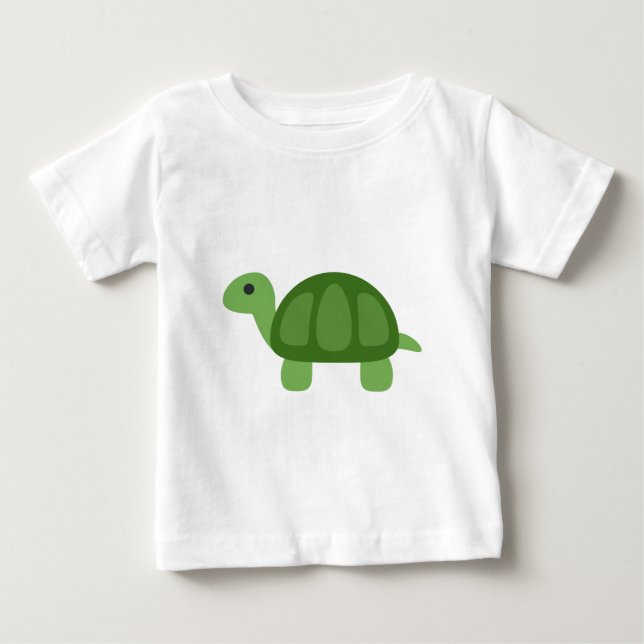 Turtle Emoji Baby T-shirt (Vorderseite)