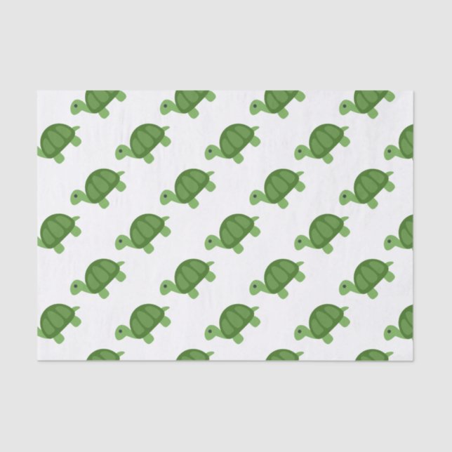 Turtle Emoji Seidenpapier (Vorderseite)