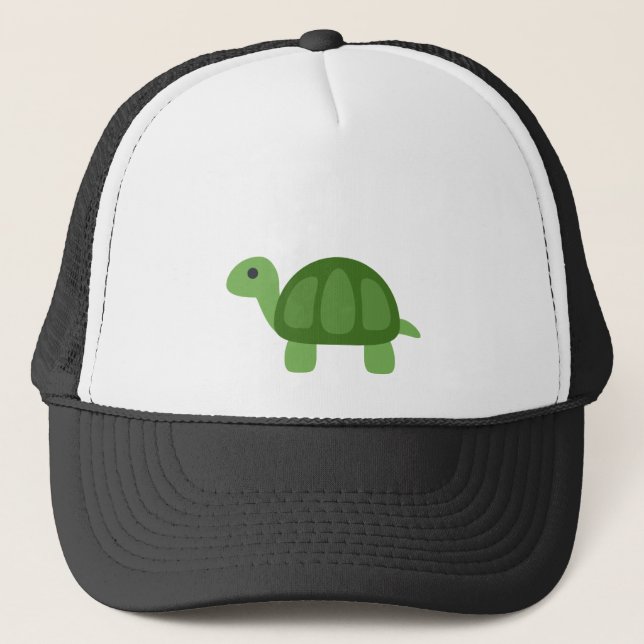 Turtle Emoji Truckerkappe (Vorderseite)