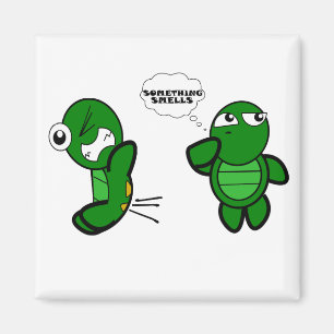 Turtle-Furz Magnet