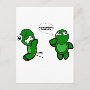 Turtle-Furz Postkarte