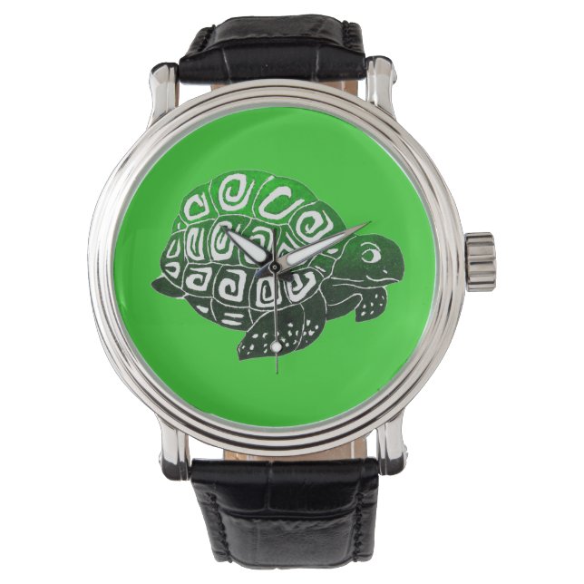 Turtle Green Wristwatch Armbanduhr (Vorderseite)