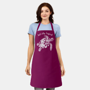 Turtle-Hawaiian-Fisherman Core-Wine-Farbe Schürze