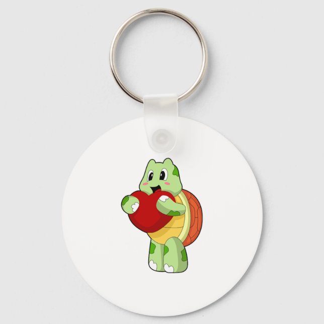 Turtle Heart Schlüsselanhänger (Vorderseite)