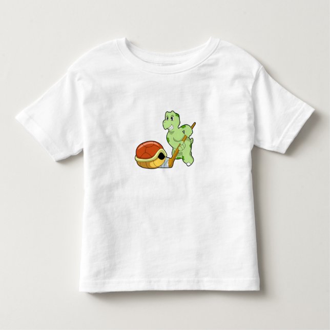 Turtle Ice Hockey Ice Hockey-Stab Kleinkind T-shirt (Vorderseite)