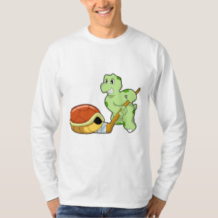 Turtle Ice Hockey Ice Hockey-Stab T-Shirt