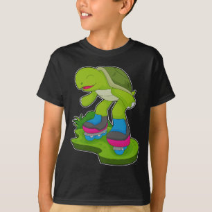 Turtle Inline Skaten Roller Skate T-Shirt