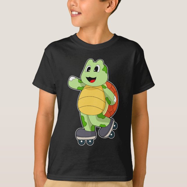 Turtle Inline Skaten Roller Skate T-Shirt (Vorderseite)