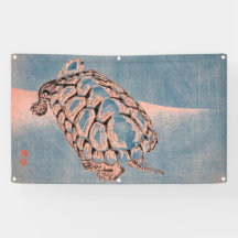 TURTLE JAPANESE WOODBLOCK DRUCKBanner