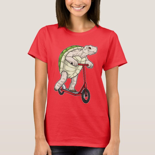 Turtle Kick Scooter T-Shirt (Vorderseite)