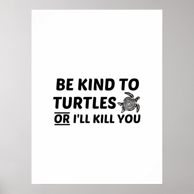 TURTLE KINDNESS POSTER (Vorne)