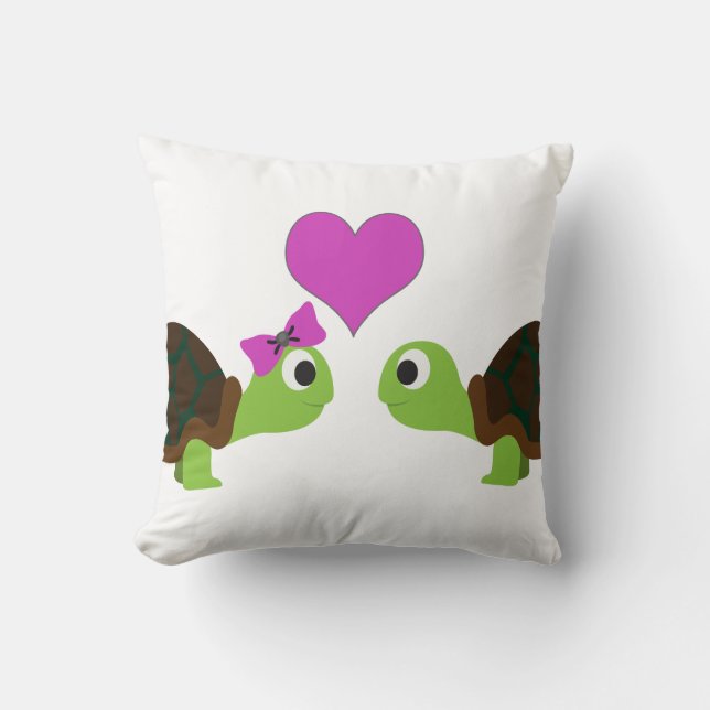 Turtle-Liebe Kissen (Vorderseite)