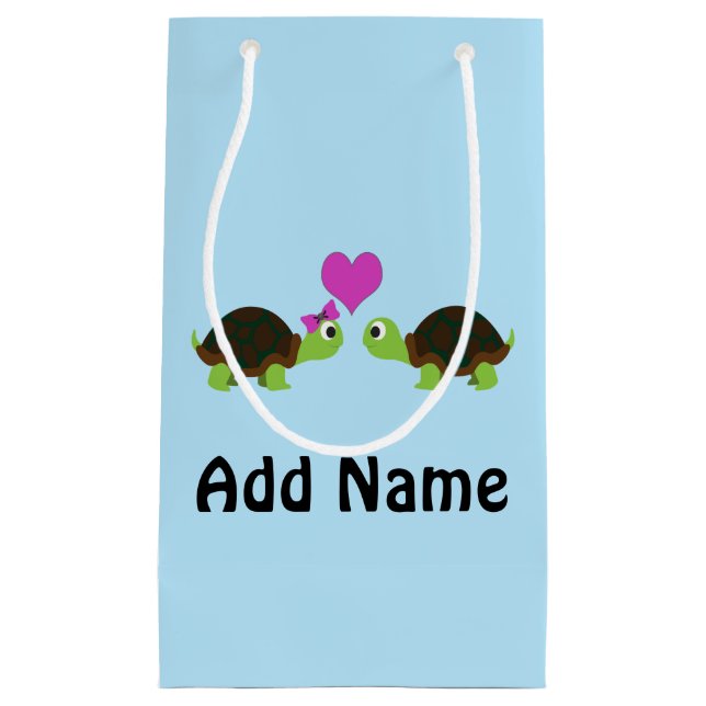 Turtle-Liebe Kleine Geschenktüte (Vorderseite)