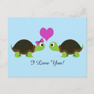 Turtle-Liebe Postkarte